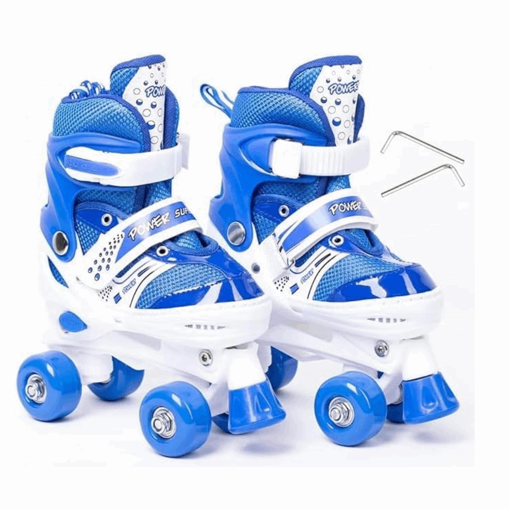العاب باتيناج 4 عجلة blue L ازرق