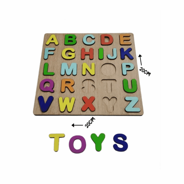 تنمية المهارات حروف انجليزي كابيتال خشب