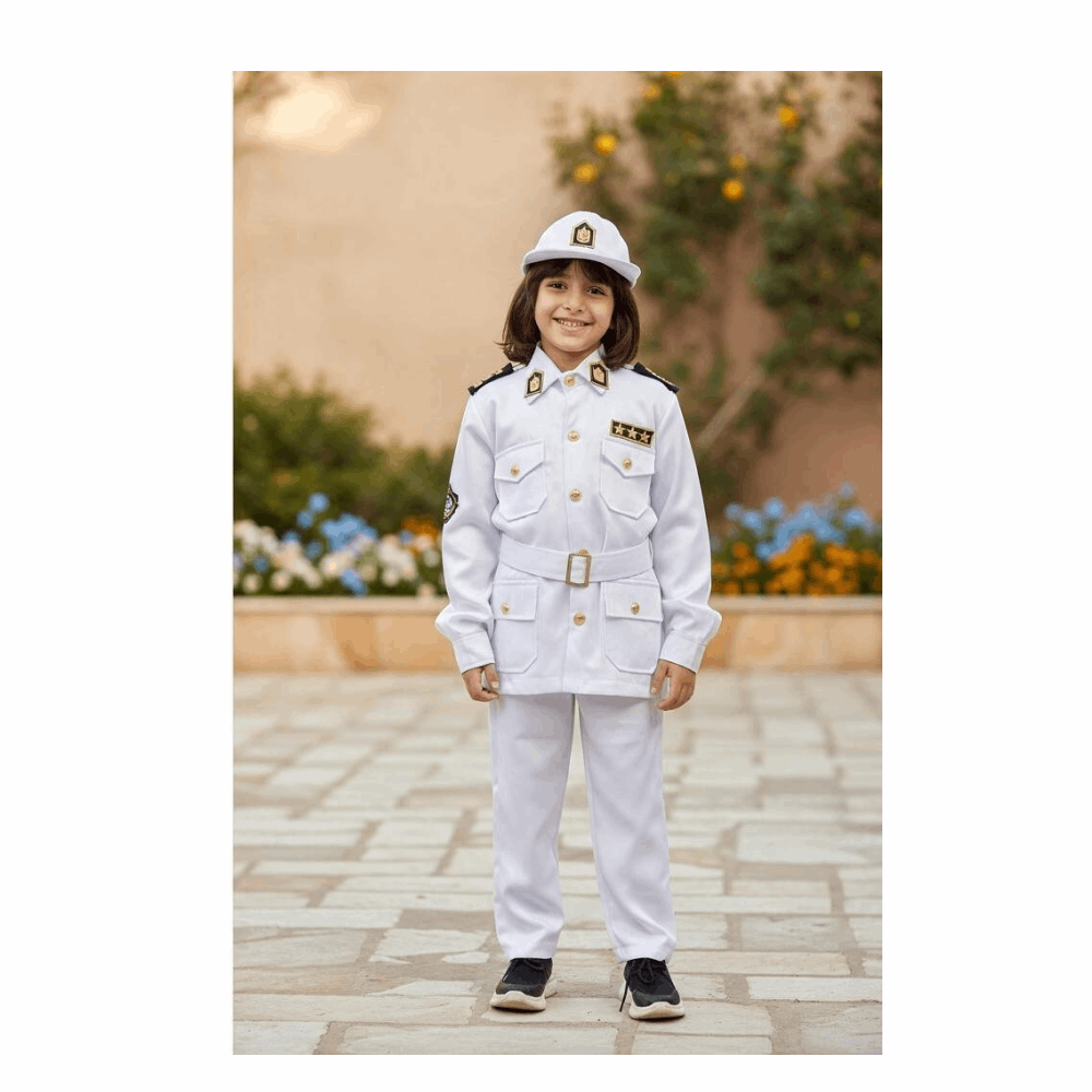ملابس تنكرية ضابط شرطة ابيض SIZE L