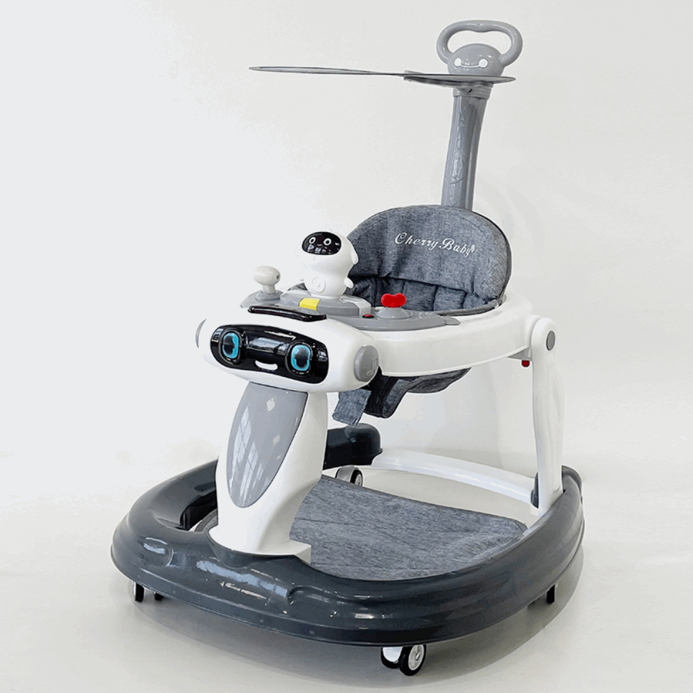 مشاية اطفال مشاية بيبى شمسية بدراع عجل سيليكون Ytbb-569y-kb-w003s Grey 709-4-a01-849-a34-634