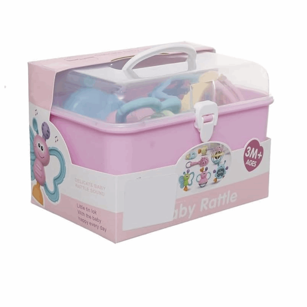 مستلزمات اطفال 5 PCS بوكس شخاليل 3173 Pink A01-384
