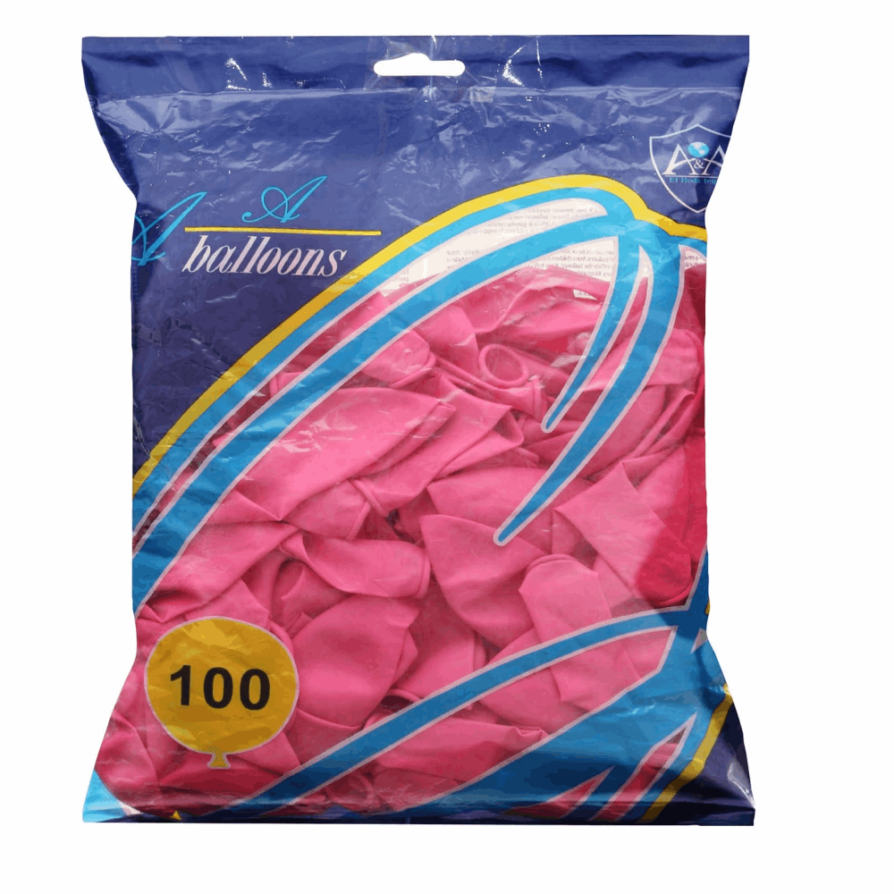 بالونات كيس بالونات 100 قطعة بينك