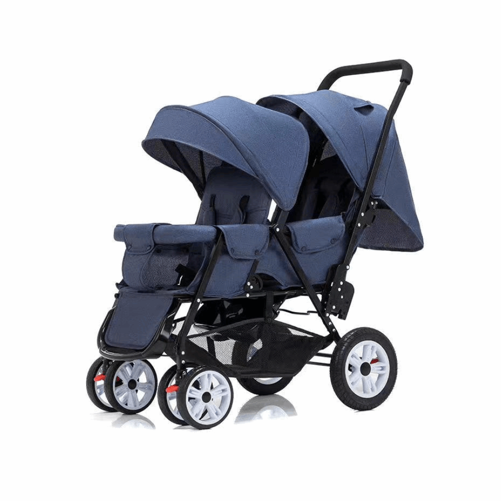 مستلزمات اطفال عربية بيبى استرولر توام 906 Grey