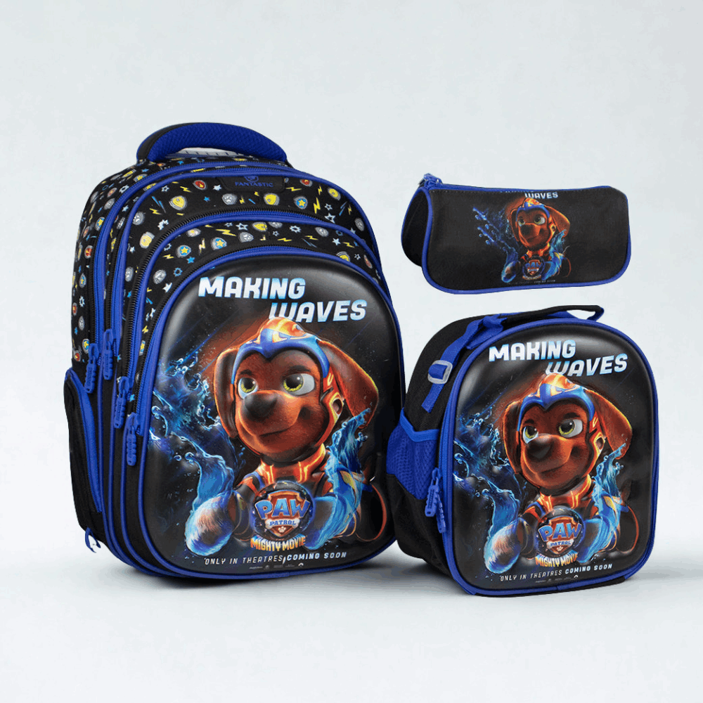 Bts Set 3*1 Paw Patrol Backpack Bag/fantastic/qy006 - Kids Navy,16