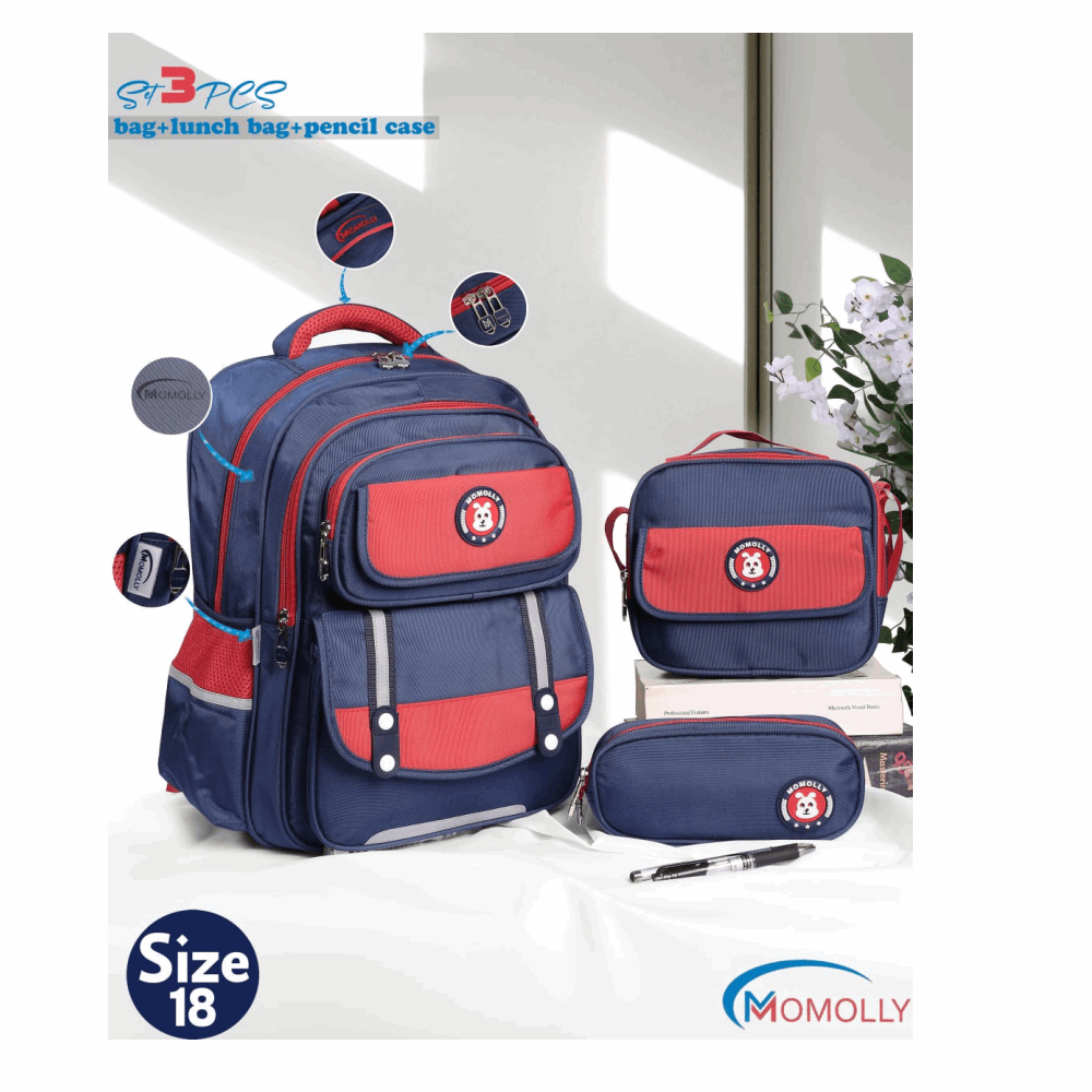 Bag Bag/momolly/MO-1706 momolly فيجين Navy * Red,18
