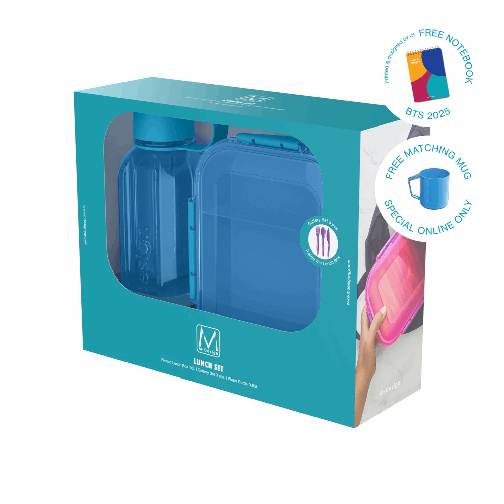 Lunch Box Lunch Set 1600+650ml 47518 Blue