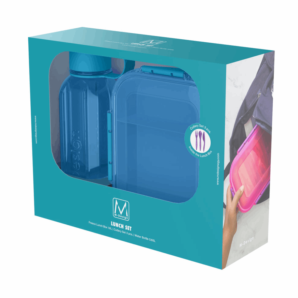 Lunch Box Lunch Set 1600+650ml 47518 Blue