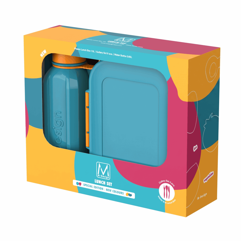 Lunch Box Lunch Set 1600+650ml 47528 Turquoise