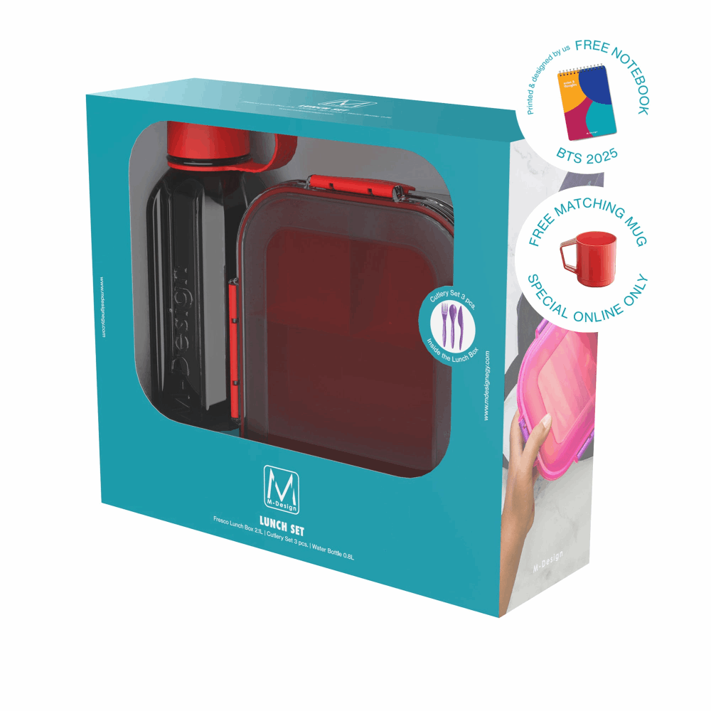 Lunch Box Lunch Set 2100+800ml 47492 Black