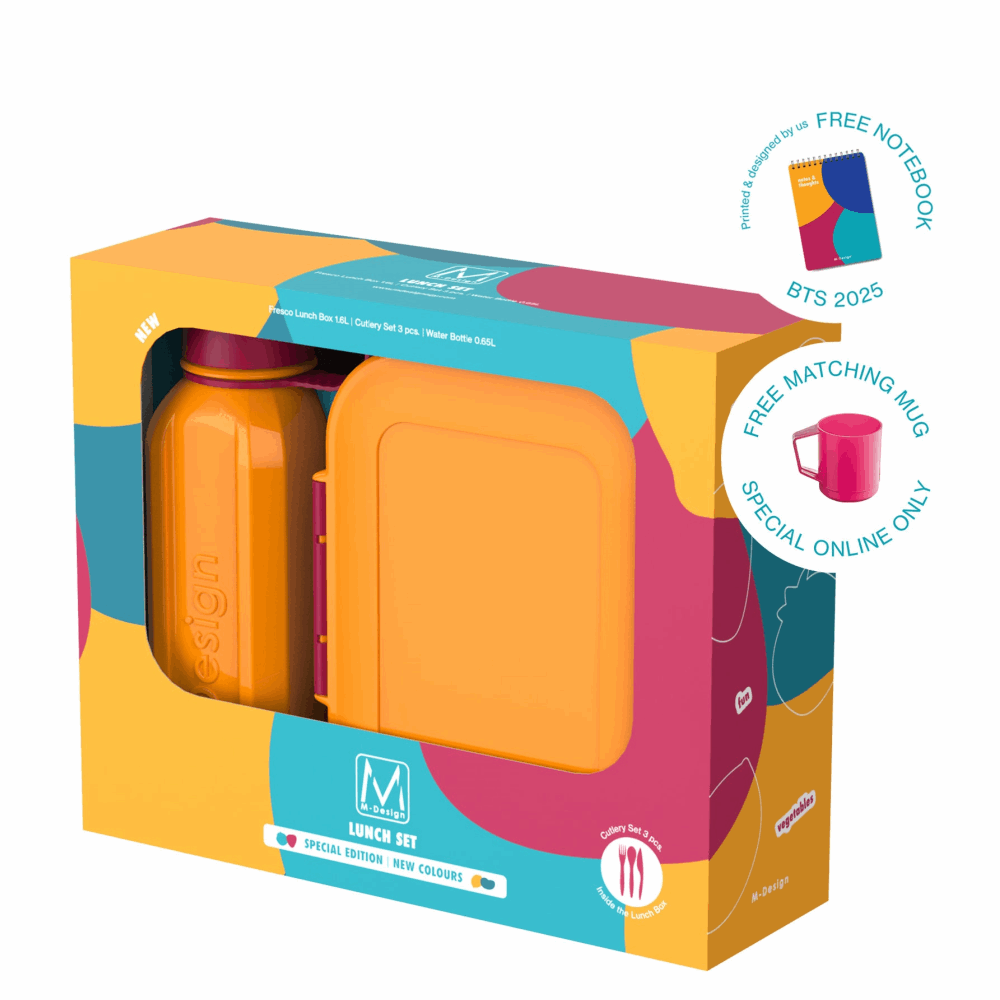 Lunch Box Lunch Set 2100+800ml 47666 Orange