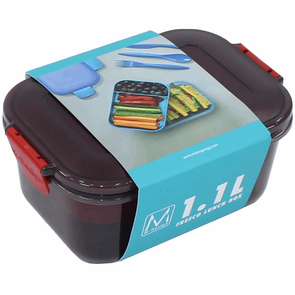 Lunch Box Fresco Lunch Box 1.1 Liter - BLACK