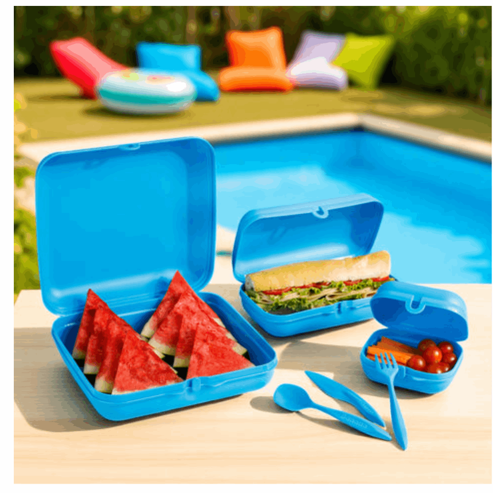 Lunch Box ايزى لوك جامبو 4x1 47647 Blue