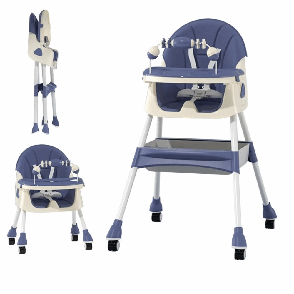 مستلزمات اطفال كرسي طعام  kidilo E500 BLUE