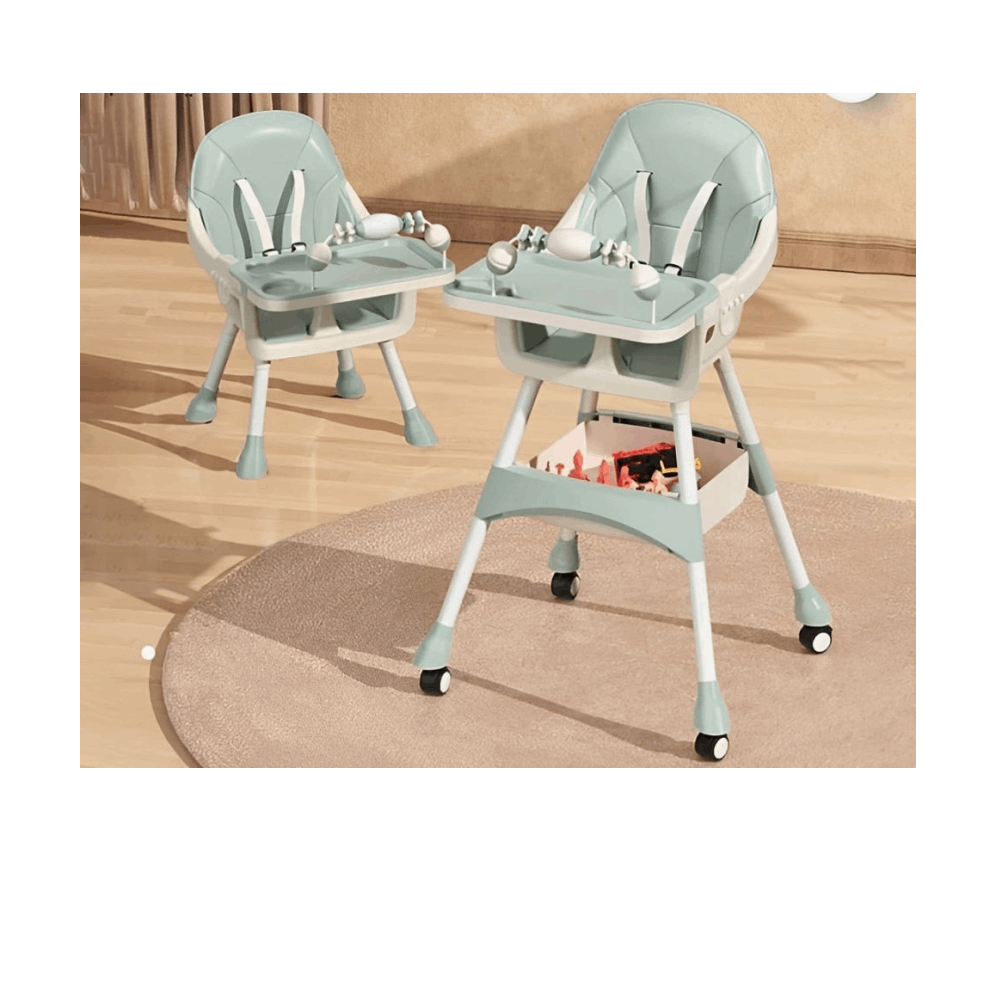 مستلزمات اطفال كرسي طعام kidilo S360 GREEN