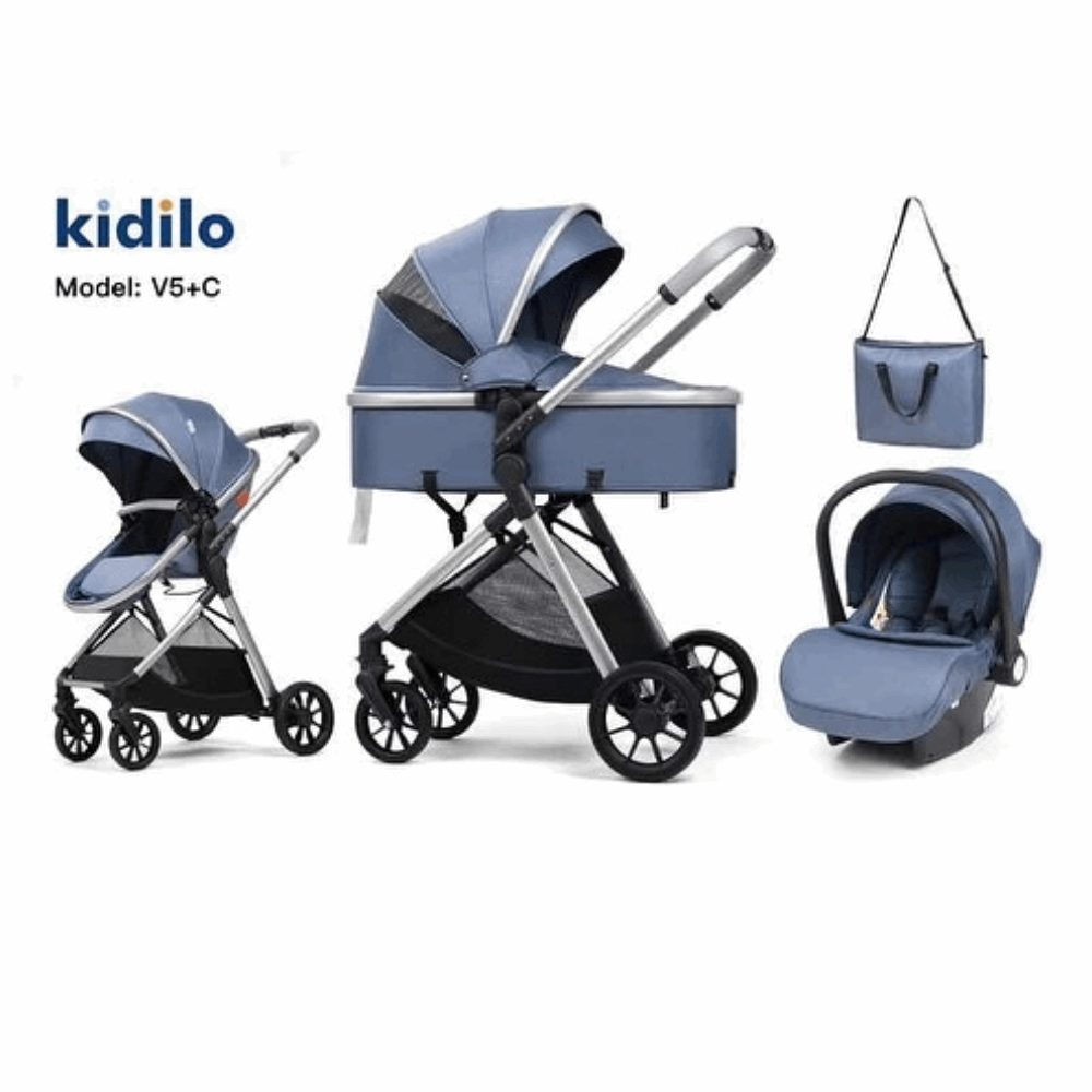 مستلزمات اطفال سترولر V5+C kidilo GRREY