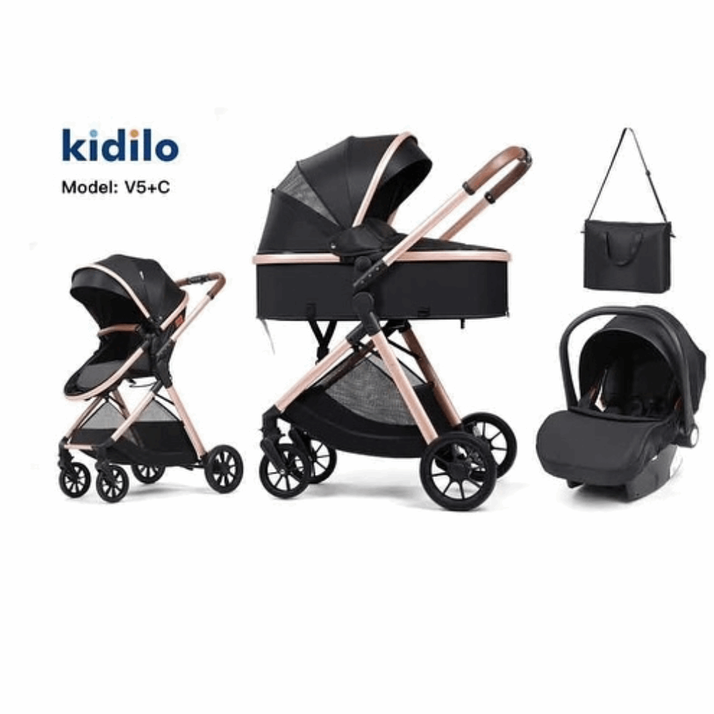 مستلزمات اطفال سترولر V5+C kidilo BLUE