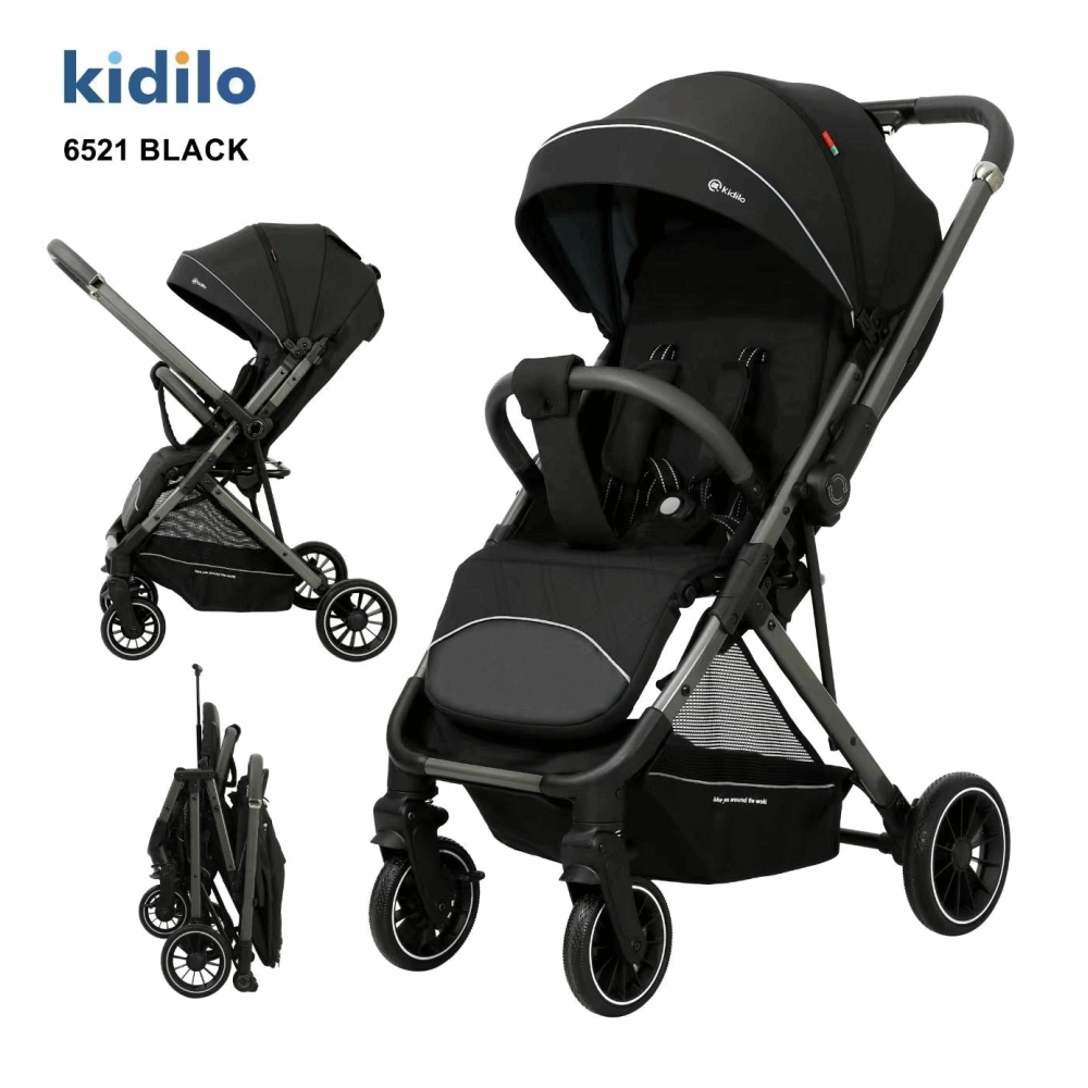 مستلزمات اطفال سترولر 6521 kidilo BLACK