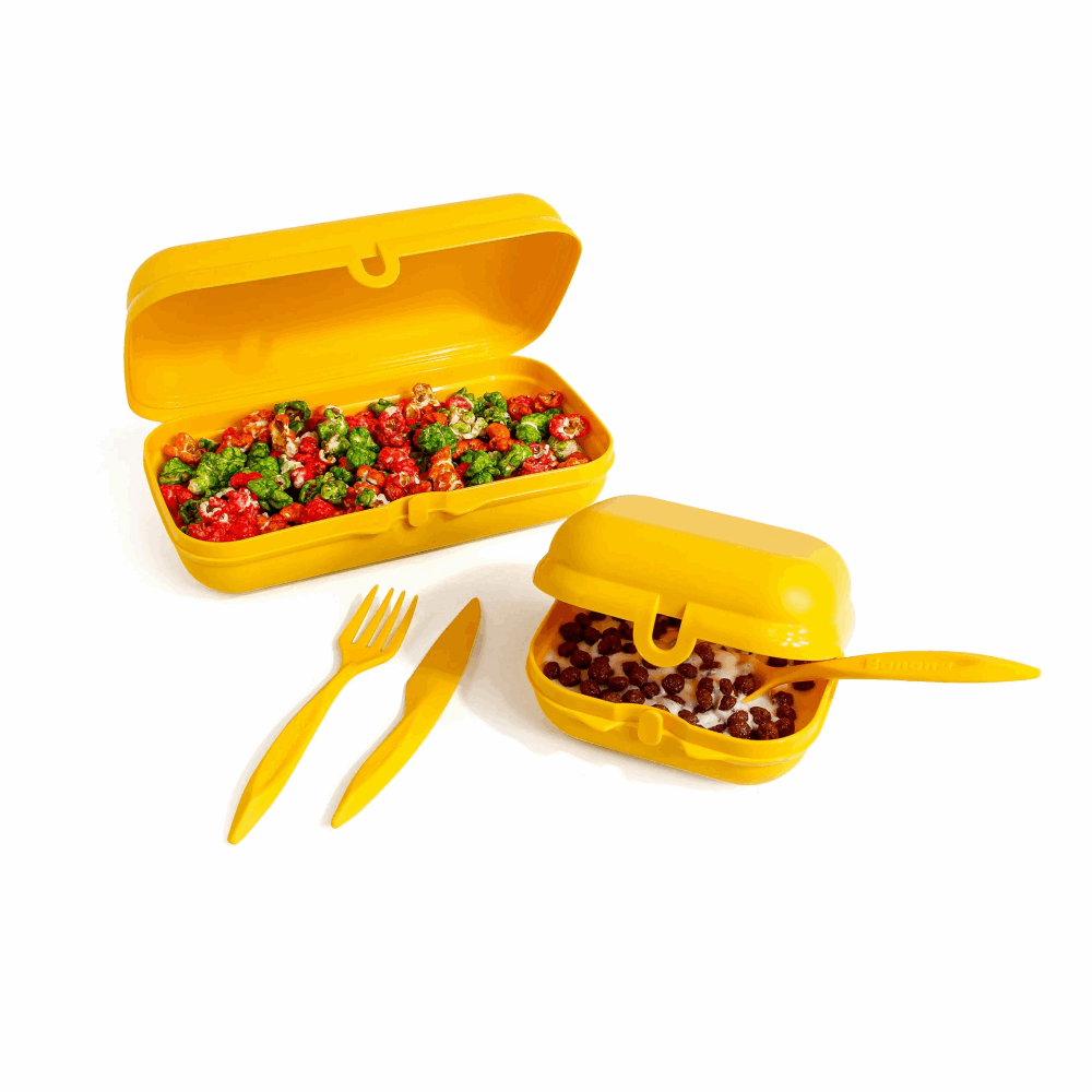 Lunch Box ايزى لوك  3x1 47646 Yellow