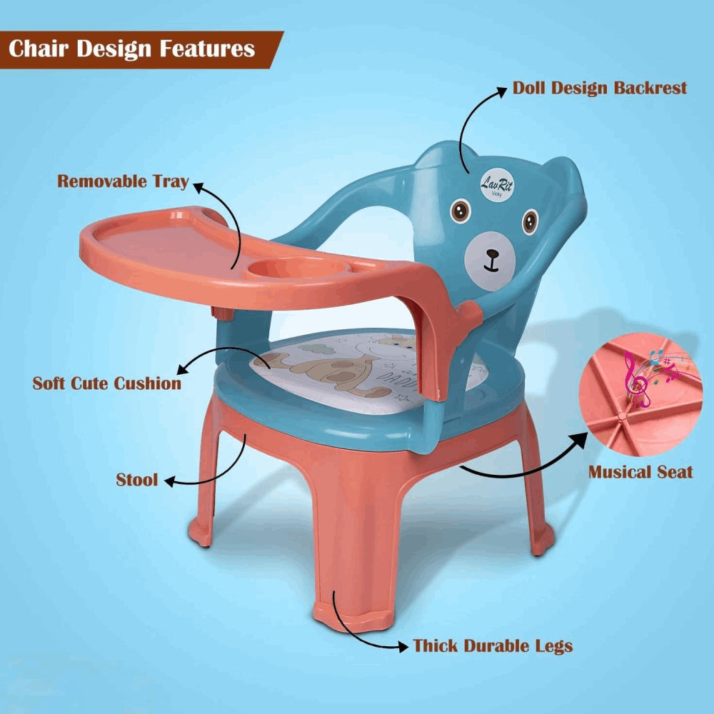 مستلزمات اطفال كرسي اطفال بلاستيك ZH-813A color