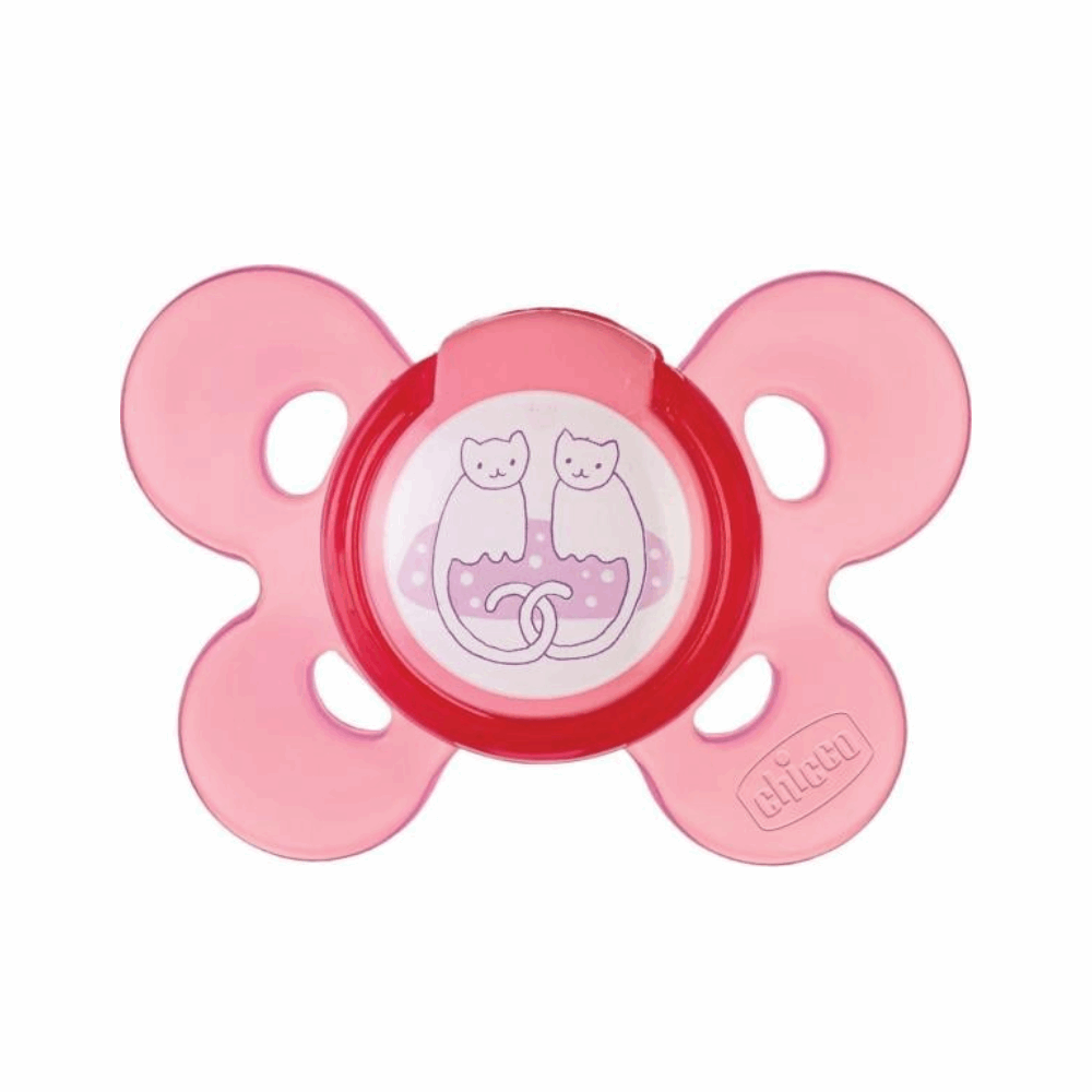 Chicco سكاتة كومفرت مفرد سليكون 6-12م بينك Chicco