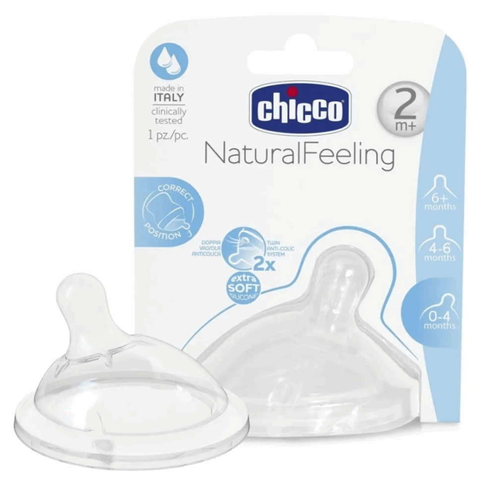Chicco 1 Pc 2m+ حلمة ناتيورال فيدنج Chicco
