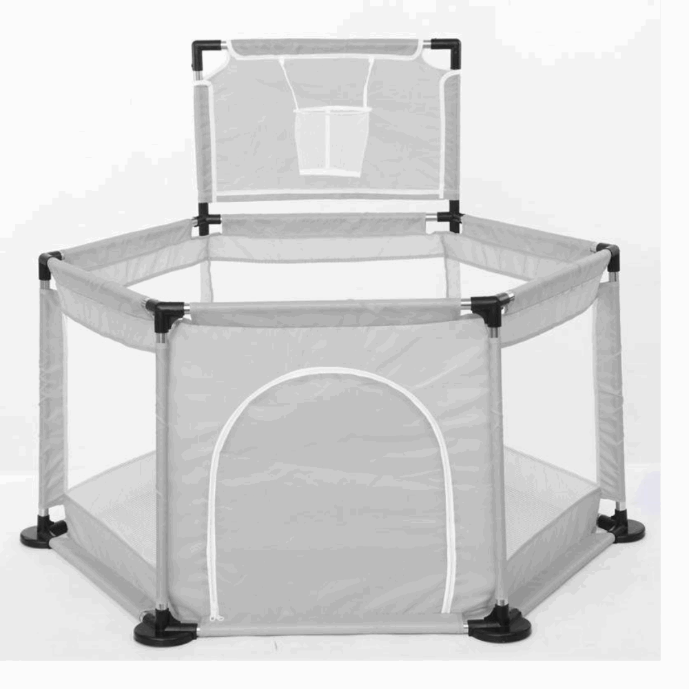 العاب خيمة معدن مع باسكت A34-091 فضي 66*126*126