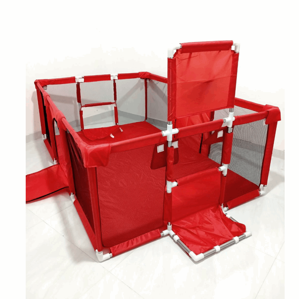 العاب خيمة معدن مع باسكت A34-091 احمر 66*126*126