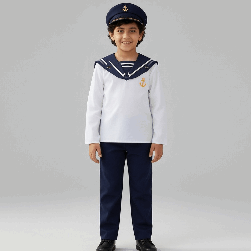 ملابس تنكرية ضابط بحرية ولد SIZE XS