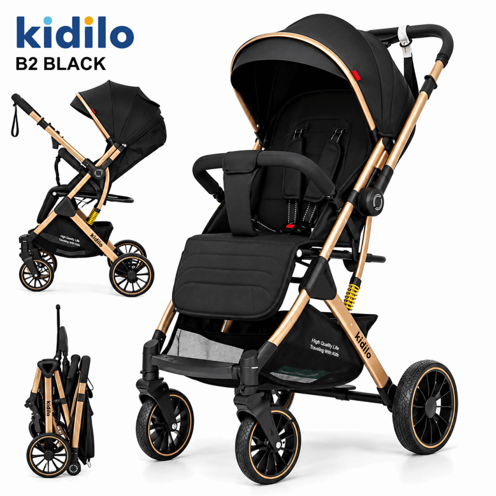 Stroller سترولر B2 kidilo Black